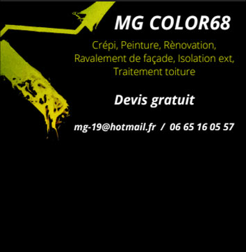 Logo de MG COLOR68 au Parc d'Activités Thur Business, à Vieux-Thann, 68 Alsace