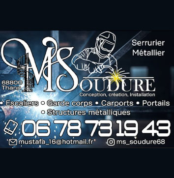 Logo de MS Soudure au Parc d'Activités Thur Business, à Vieux-Thann, 68 Alsace