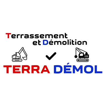 Logo de Terra Demol, entreprise de terrassement, démolition et location de benne au Parc d'Activités Thur Business, à Vieux-Thann, 68 Alsace
